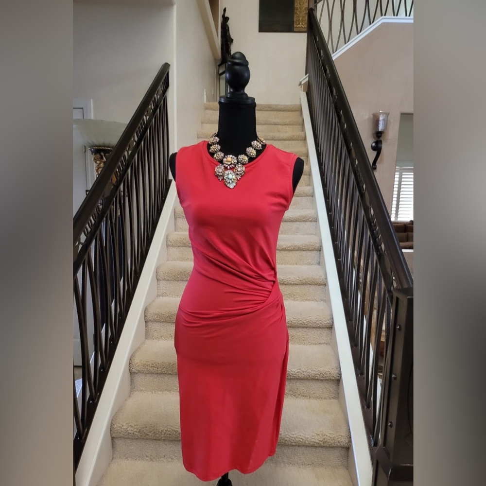 Rachel Roy casual cute dress small accented banded waist